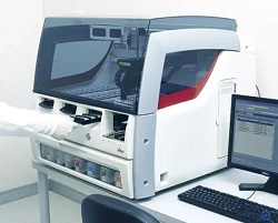 The BOND RXm, an automated staining system