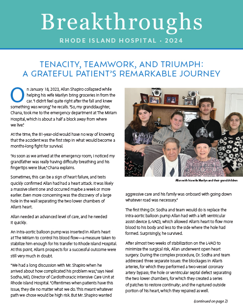 2024 Breakthroughs for Rhode Island Hospital