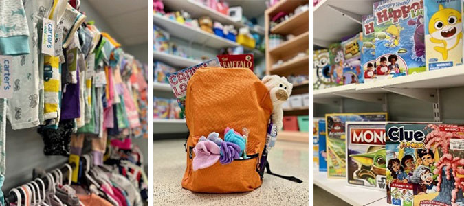 Multiple images of the Backpack program