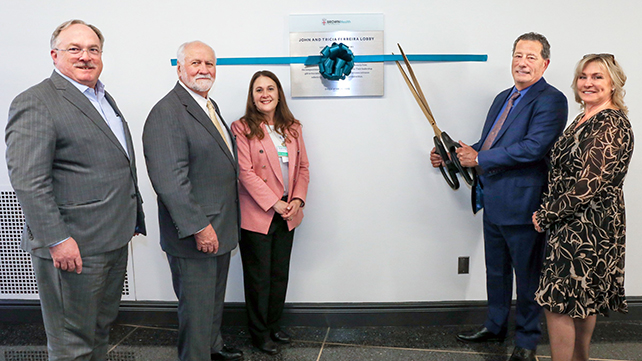 Rhode Island Hospital ribbon cutting for new lobby