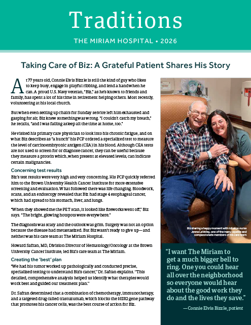 The Miriam Hospital Traditions 2026