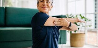 Older women stretching