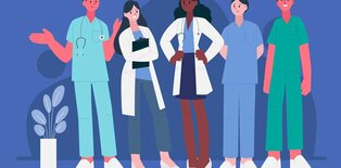 Illustration of care team