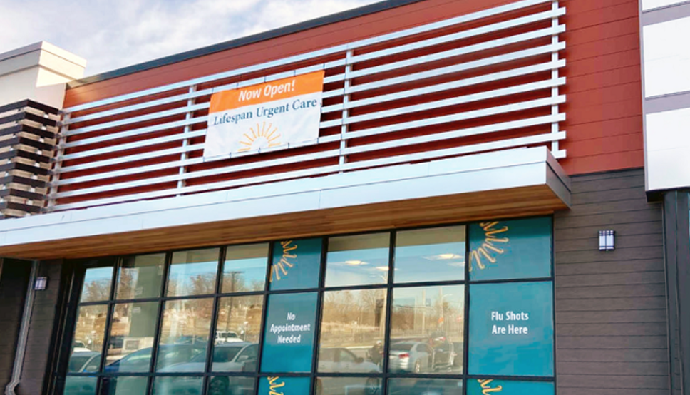 Exterior of Lifespan Urgent Care in Providence Rhode Island
