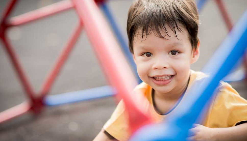 Boy in playground