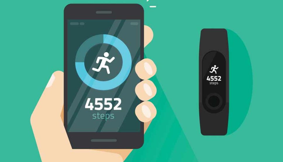 Fitness tracker counting steps