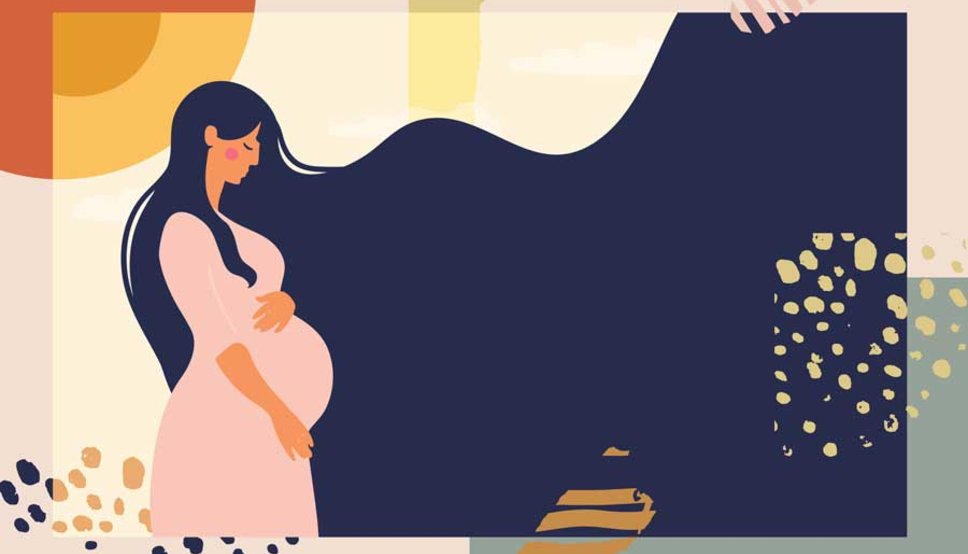 Graphic of pregnant women