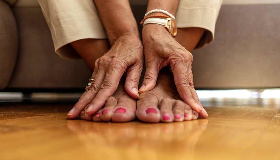 Older women's feet
