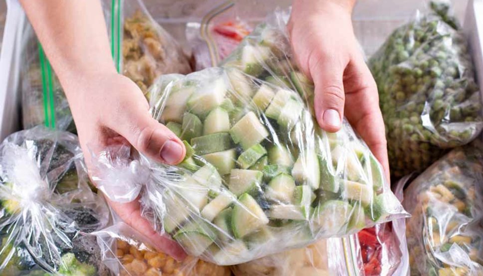 Freezing vegetables for meal prep
