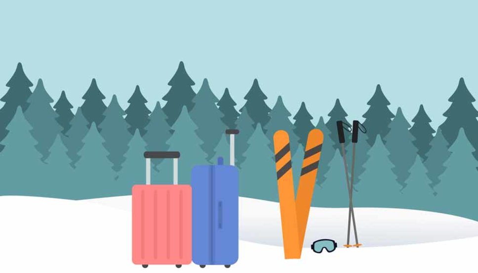 Winter travel graphic