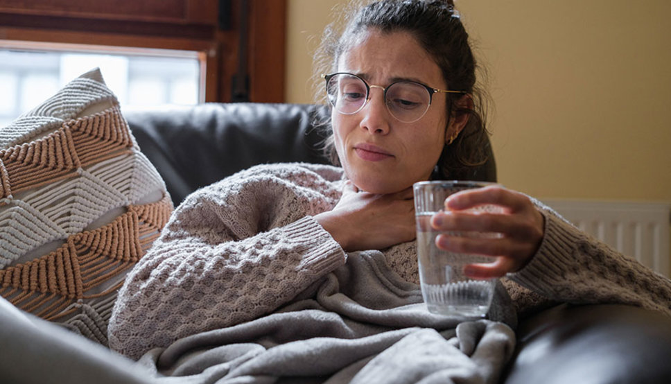 Women with sore throat