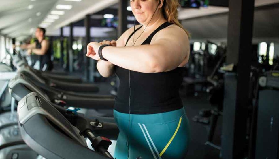 Women exercising at gym