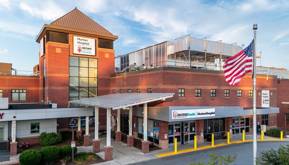 Exterior signage of Morton Hospital