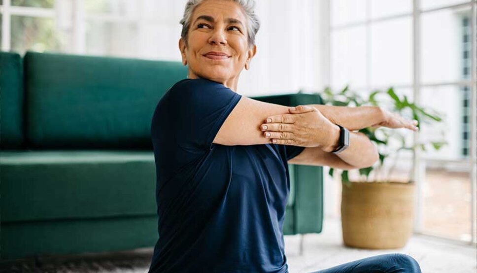 Older women stretching