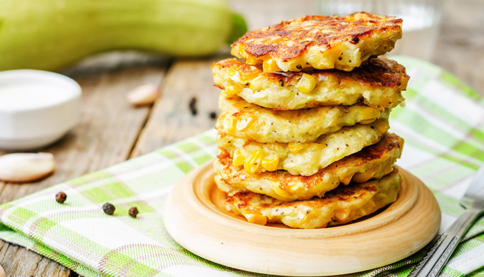zucchini corn pancakes