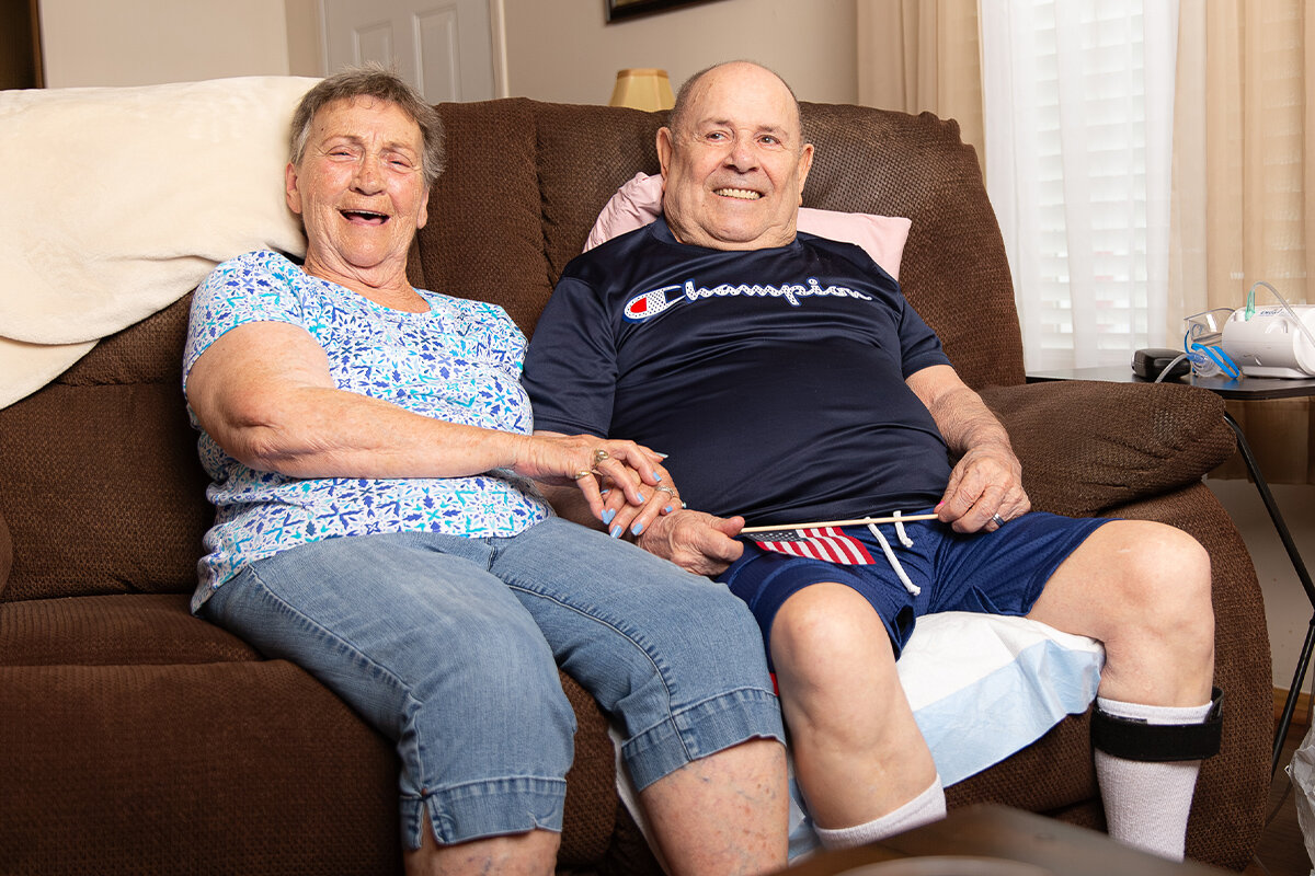 Rita Dennis and her husband Henry Dennis