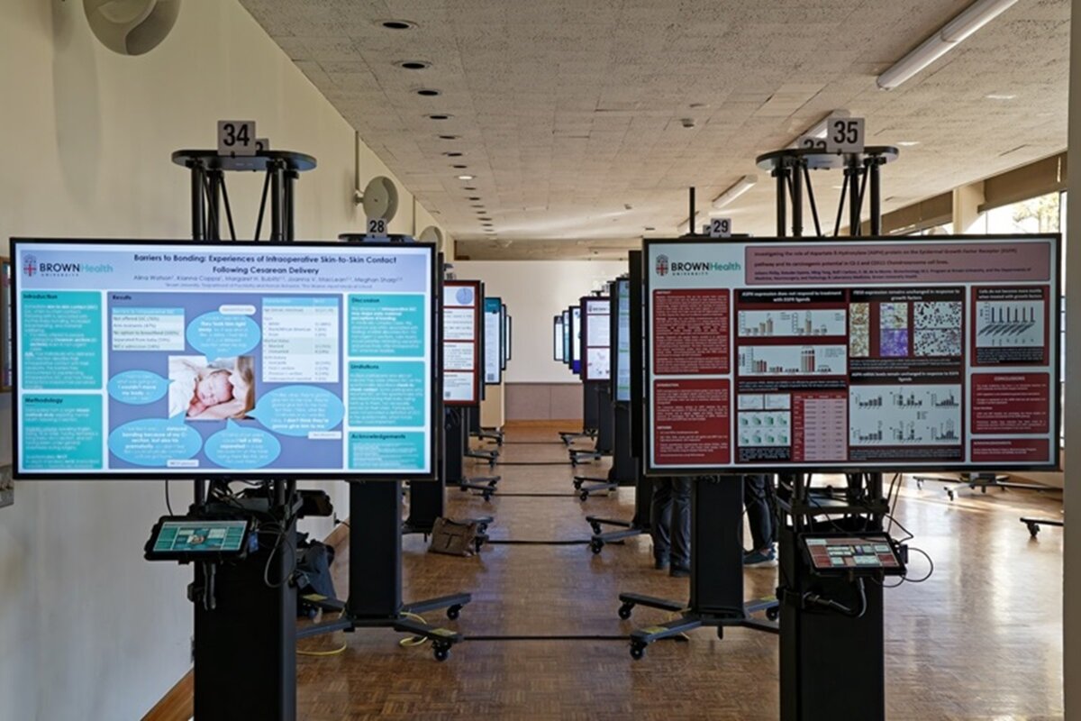 Lineup of digital posters two columns