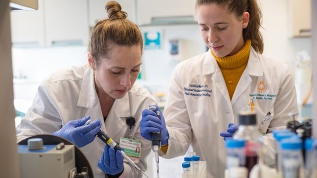 Research assistants at Hasbro Children's Hospital