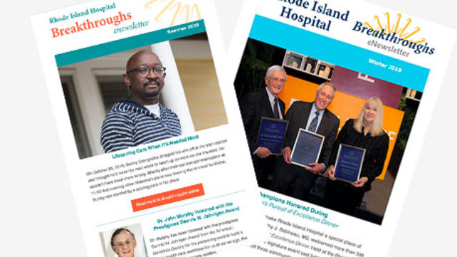 Breakthroughs e-newsletters