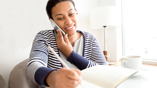 Receptionist makes a dental appointment.