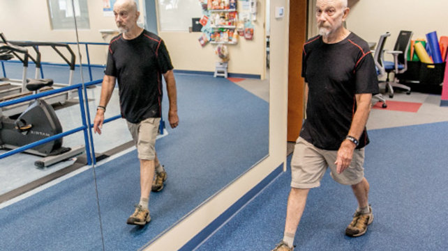 Dean Ornish patient walking