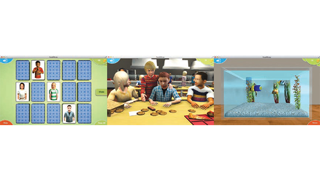 Scenes from McQuaid's food allergy game. Photo courtesy of RI Monthly.