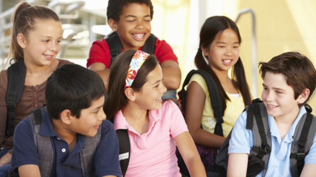 group of smiling children