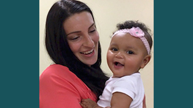 Katie Oduyingbo and daughter