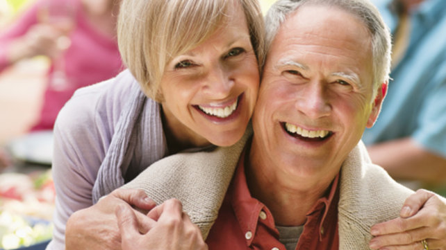 older couple smiling