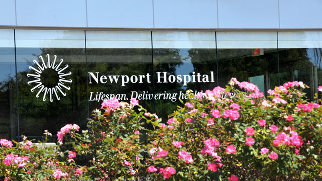 Front entrance of Newport Hospital