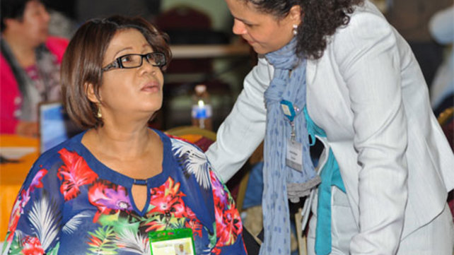 Participants incommunity health forum