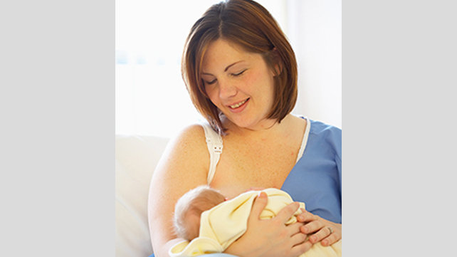 Mother and newborn infant