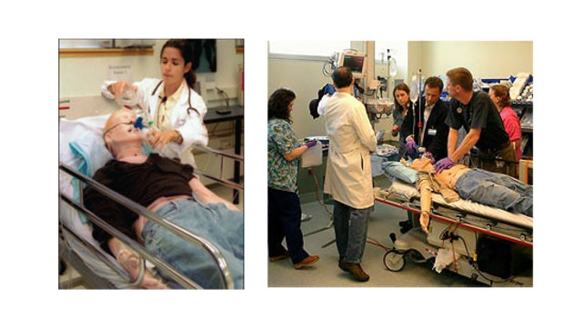 Medical simulation training
