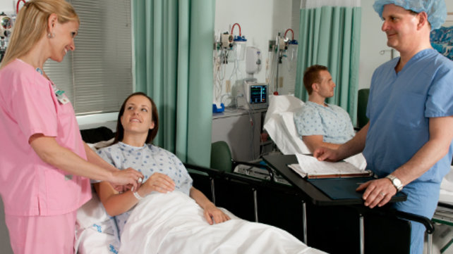 Patients and medical staff at Lifespan Surgical Services, Wayland Square