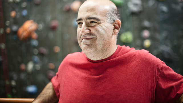 Smiling older adult male