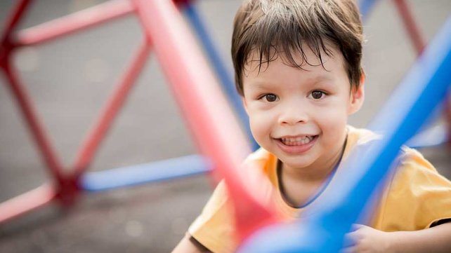 Boy in playground