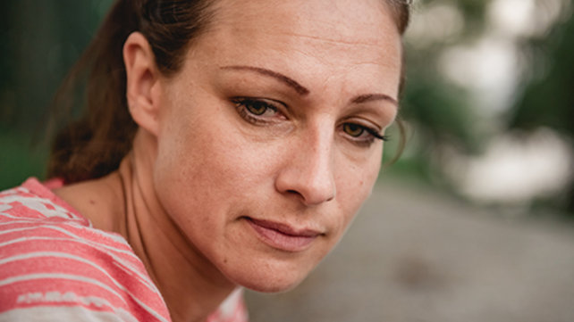 Close up photo of adult woman