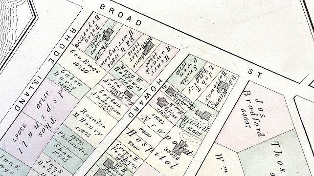 Illustration of Newport from historical timeline