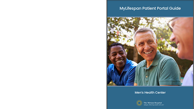 Brochure cover to My Lifespan Patient Portal Guide