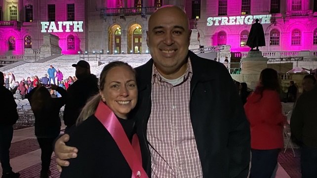 Heidi Quero and her husband