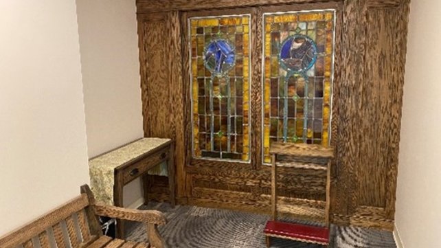 Inside the Newport Hospital meditation room