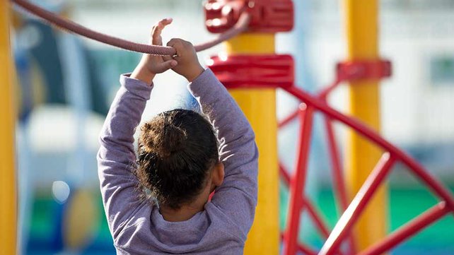 child on playground