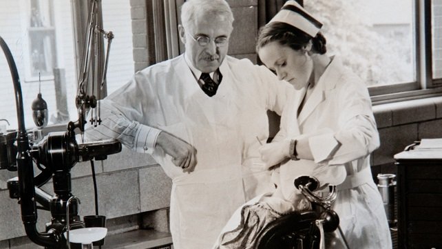 E. A. Charbonnel, DDS, was the first director of the Samuels Sinclair Dental Center.