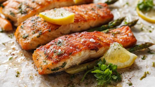 Grilled salmon