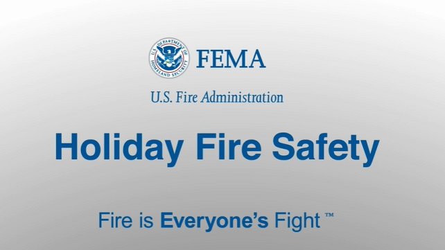FEMA holiday fire safty video screenshot