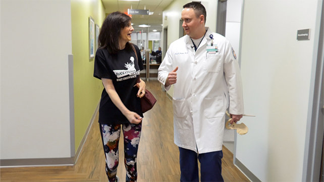 Stacey Milhaly and Derek Jenkins, MD