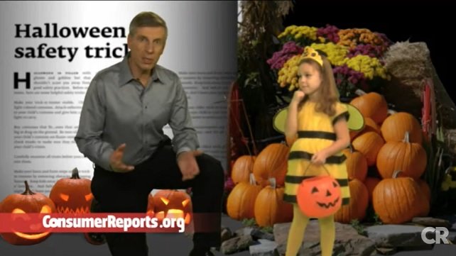 Consumer Reports Halloween safety tips screenshot