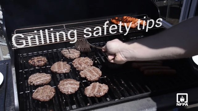 Grilling safety tips video screenshot