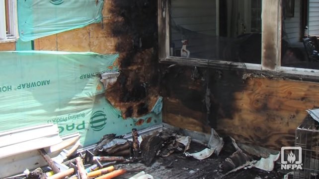 Home in New Hampshire damaged by July 4th fireworks