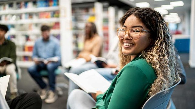 Adolescent in group DBT meeting